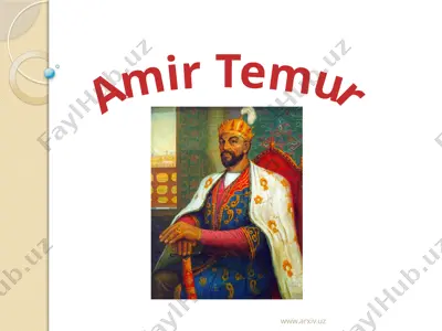 amir temur hayoti — PPTX
