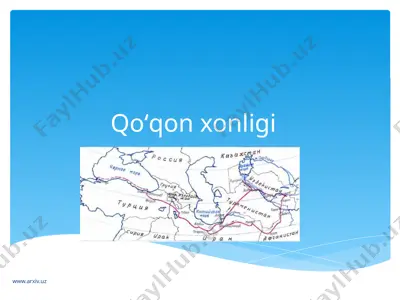qoʻqon xonligi 2 — PPTX