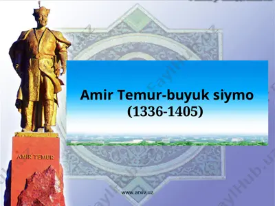 amir temur-buyuk siymo — PPT