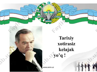 tarixiy xotirasiz kelajak yo’q 2 — PPTX