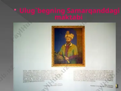 ulug`bek observatoriyasi — PPTX