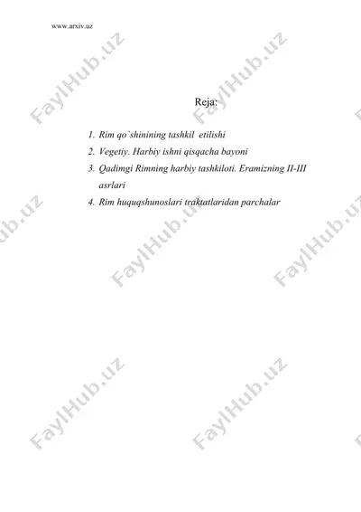 rim harbiy tashkiloti — DOC