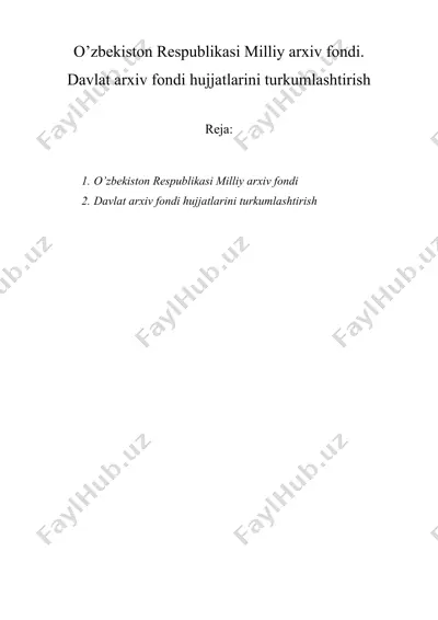 o’zbekiston respublikasi milliy arxiv fondi — DOC
