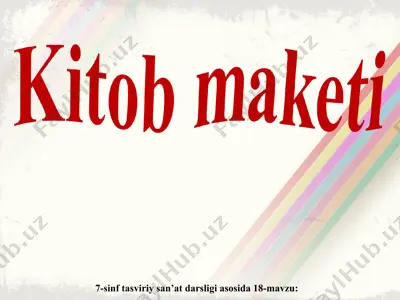 18-mavzu kitob maketi 7-sinf — PPT