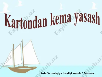 kartondan kema yasash 4 sinf — PPT