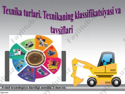 texnika turlari. texnikaning klassifikatsiyasi va tavsiflari 5-sinf — PPT