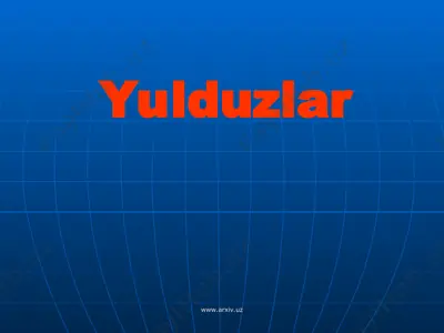 yulduzlar — PPT
