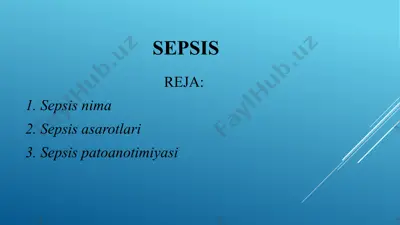 sepsis — PPTX