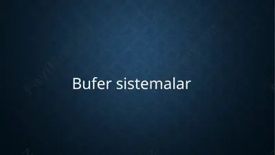 bufer sistemalar — PPTX