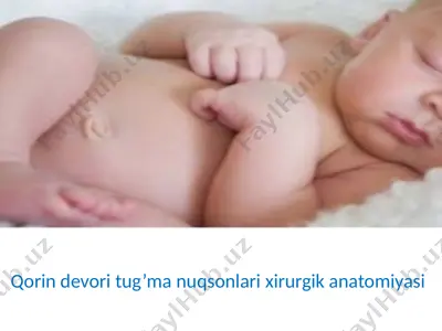qorin devori tug’ma nuqsonlari xirurgik anatomiyasi — PPTX