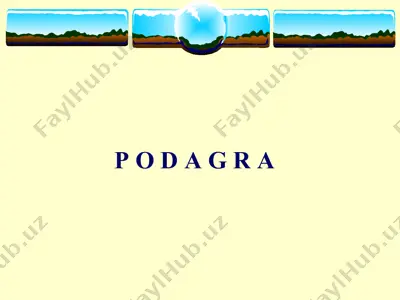 podagra — PPTX