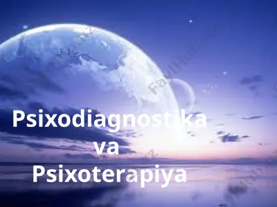 psixodiagnostika va psixoterapiya — PPTX