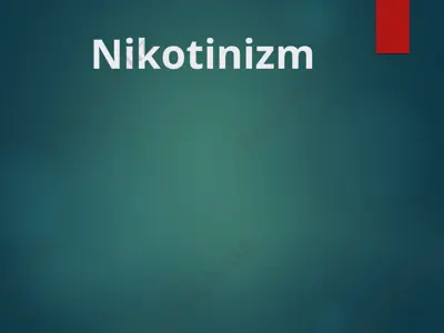 nikotinizm — PPTX