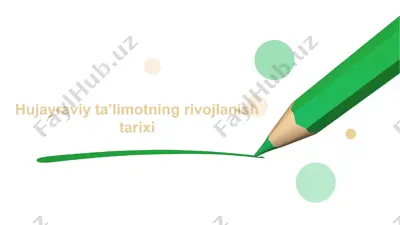 hujayraviy ta’limotning rivojlanish tarixi — PPTX