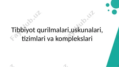 tibbiyot qurilmalari,uskunalari, tizimlari va komplekslari — ZIP