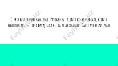 o'tkir nurlanish kasalligi. patogenez. klinik ko'rinishlari, klinik bosqichalari,og'irlik darajisiga ko'ra kriteriyalari — PPTX