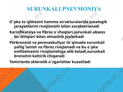 surunkali pnevmoniya — PPTX