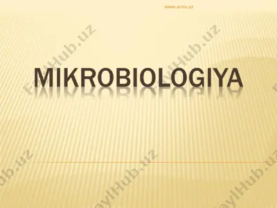mikrobiologiya — PPT