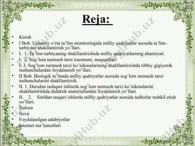 sog'lom turmush tarzi bmi — PPT