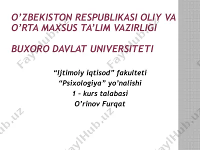 bolalarda nerv sistemasi — PPTX