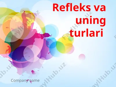 refleks va uning turlari — PPTX