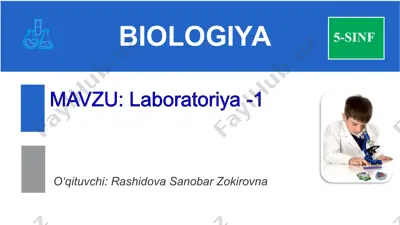 laboratoriya ishi biologiya — PPT