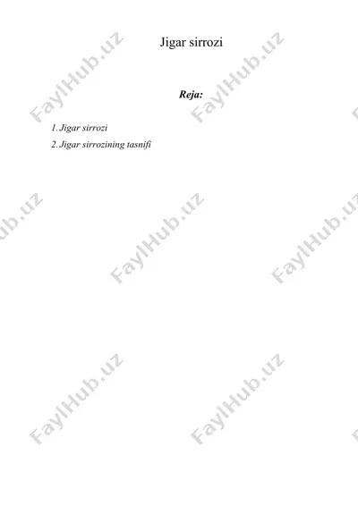 jigar sirrozi — DOCX