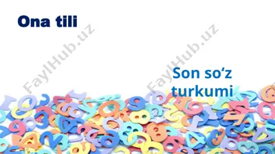 son so‘z turkumi 2 — PPTX