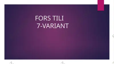 fors tilida “sin” va “shin” harflar haqida ma’lumot — PPTX
