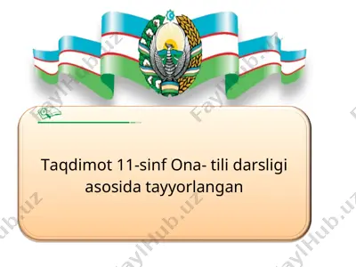 nutq madaniyati va nutq texnikasi 11-sinf — PPT