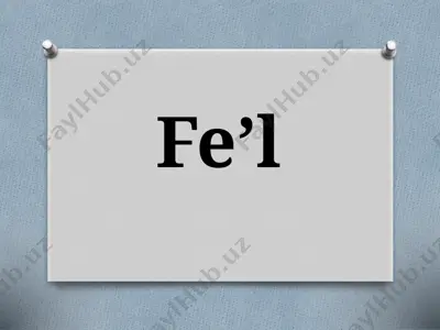 fe’l — PPTX
