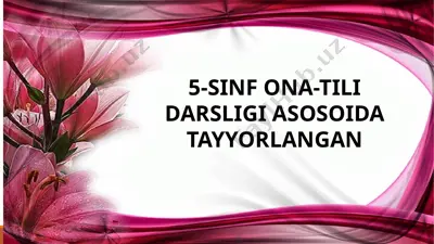 imlo lug'ati 5-sinf — PPTX