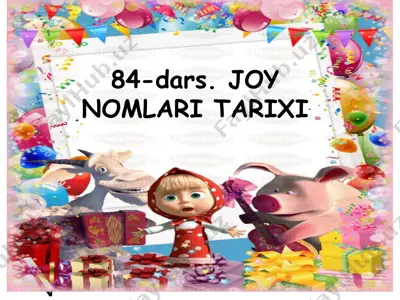 joy nomlari tarixi 5-sinf — PPTX