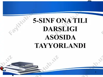 qavm-qarindoshlik bilan bog’liq so’zlar 5-sinf — PPTX