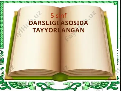 q va g‘ undoshlarining talaffuzi va imlosi 5-sinf — PPTX