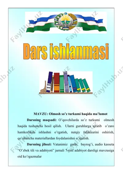 olmosh so’z turkumi haqida ma’lumot — DOC