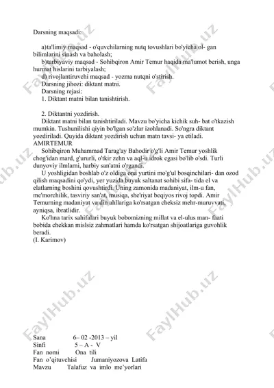 talaffuz va imlo me’yorlari — DOC