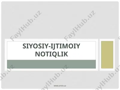 siyosiy-ijtimoiy notiqlik — PPTX