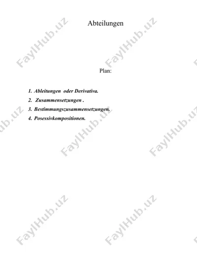 abteilungen — DOC