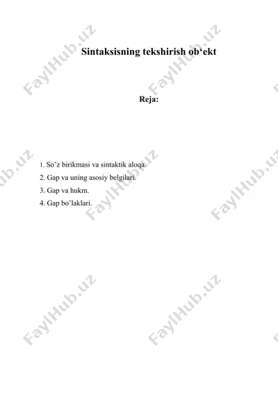 sintaksisning tekshirish ob‘ekt — DOC