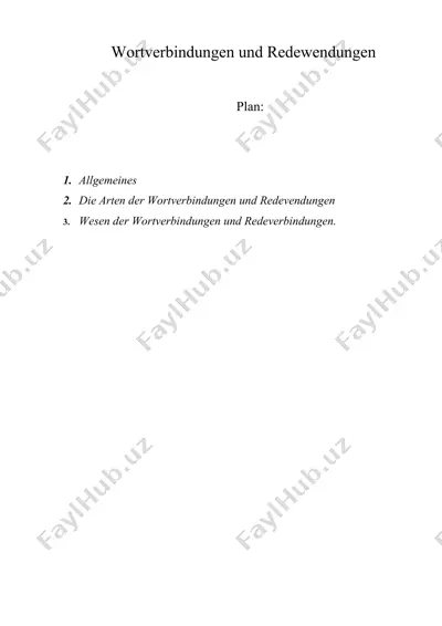 wortverbindungen und redewendungen — DOC