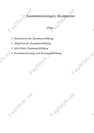 zusammensetzungen. (komposita) — DOC