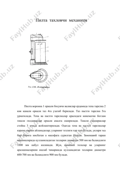 пилта тахловчи механизм — DOC