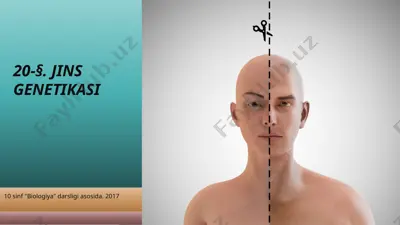 jins genetikasi. 10 - sinf — PPTX
