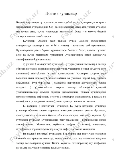 поэтик кучимлар — DOC