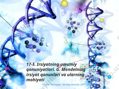 irsiyatning umumiy qonuniyatlari. g. mendelning irsiyat qonunlari va ularning mohiyati. 10 - sinf — PPTX