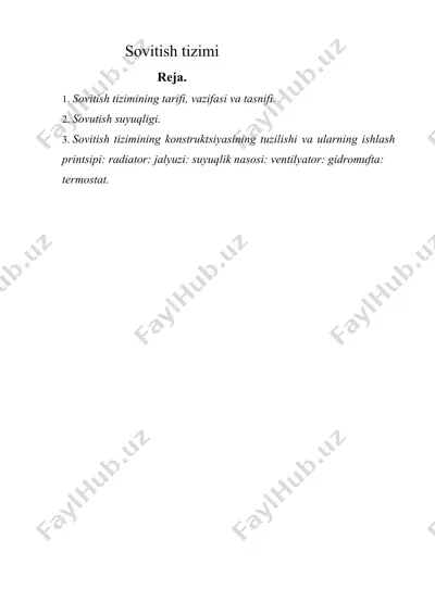 sovitish tizimi — DOCX