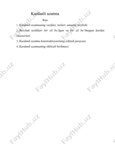kardanli uzatma — DOCX