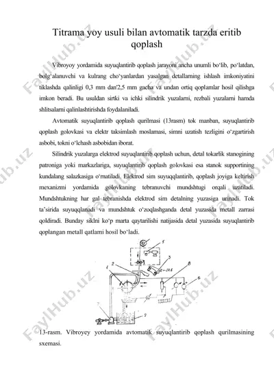 titrama yoy usuli bilan avtomatik tarzda eritib qoplash — DOC