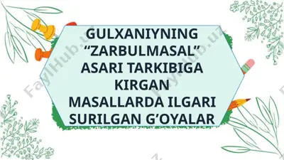 zarbulmasal — PPTX